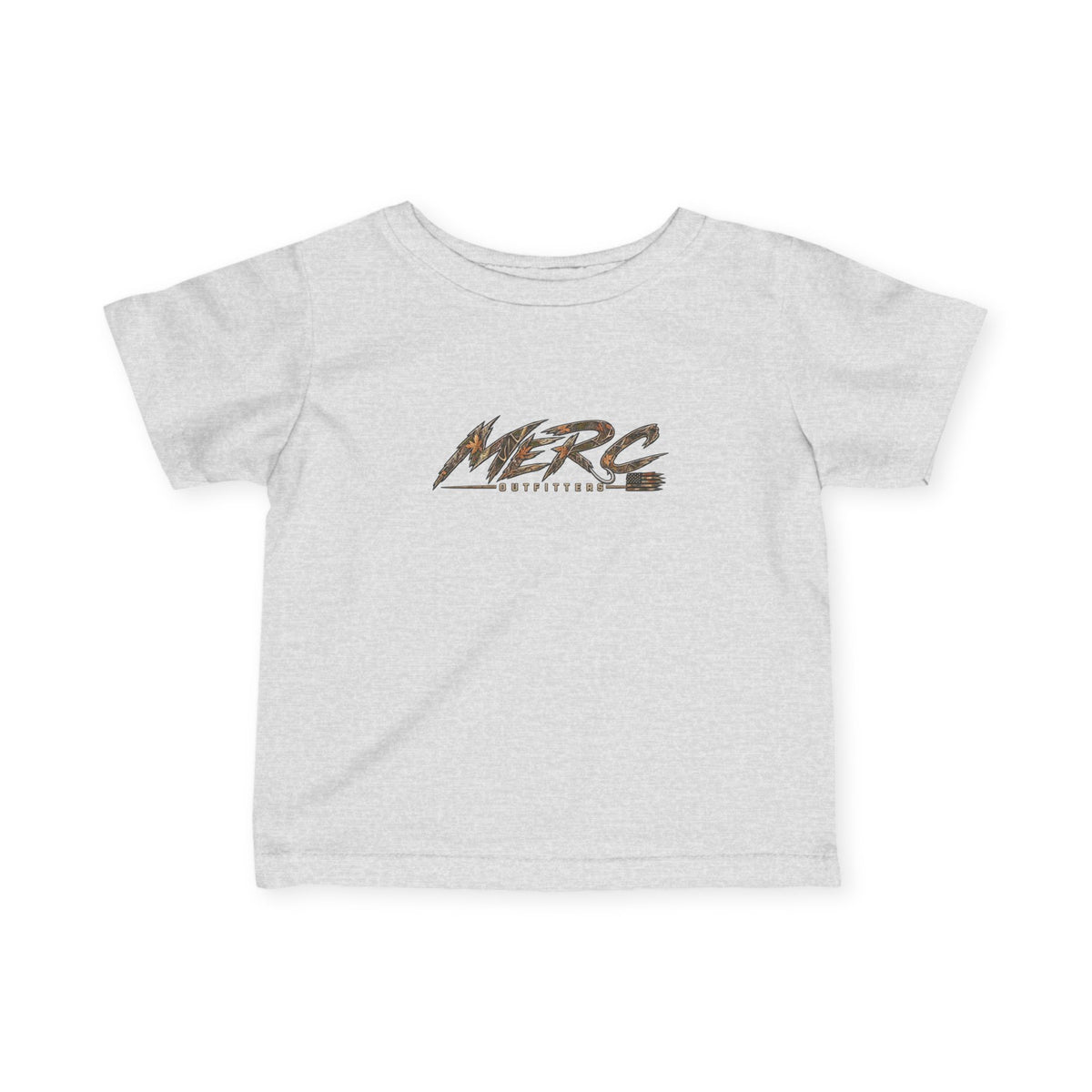 Merc Outfitters Infant Tee — Cute Brushed-Text Logo Baby T-Shirt