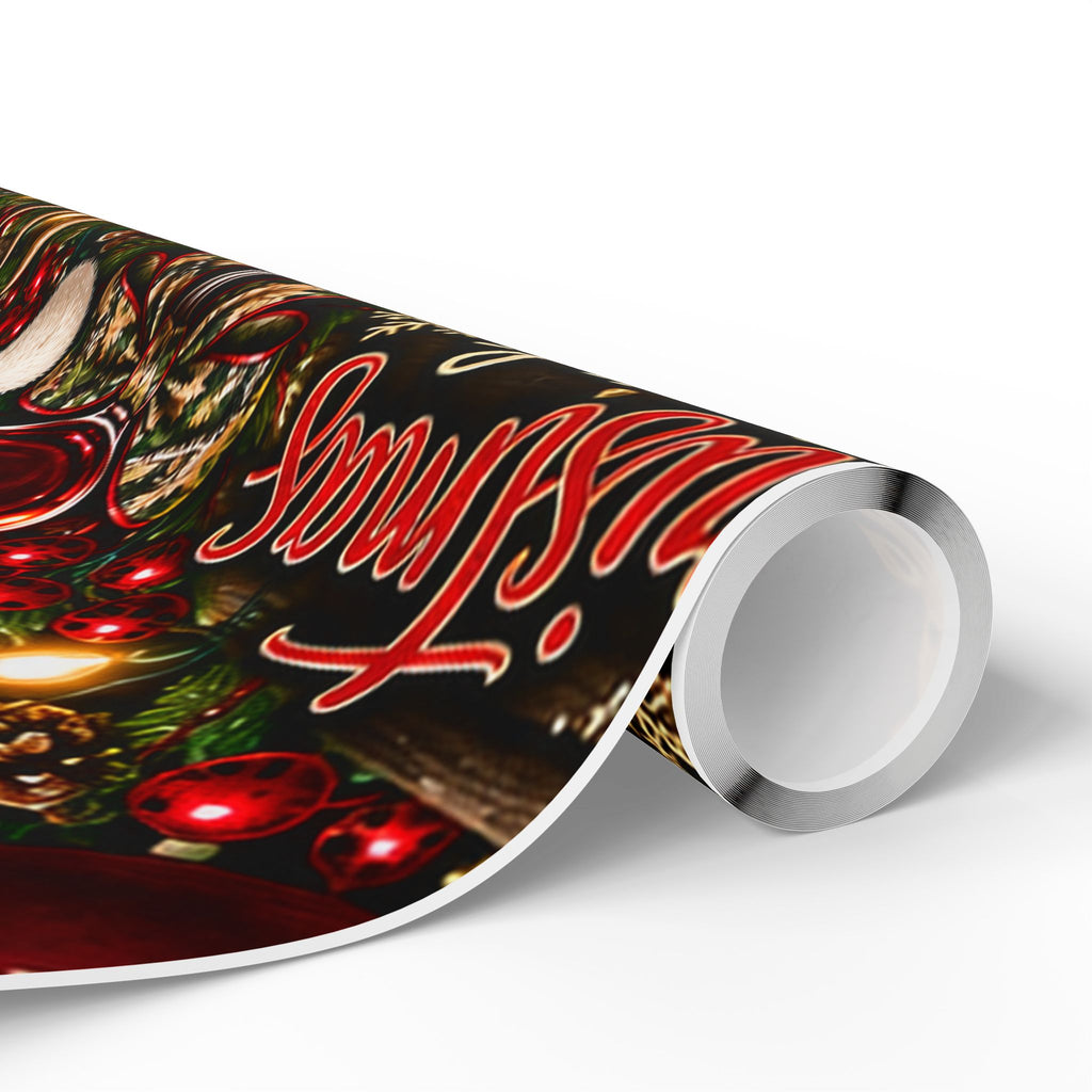 Christmas WINE and CAMO Wrapping Paper Roll