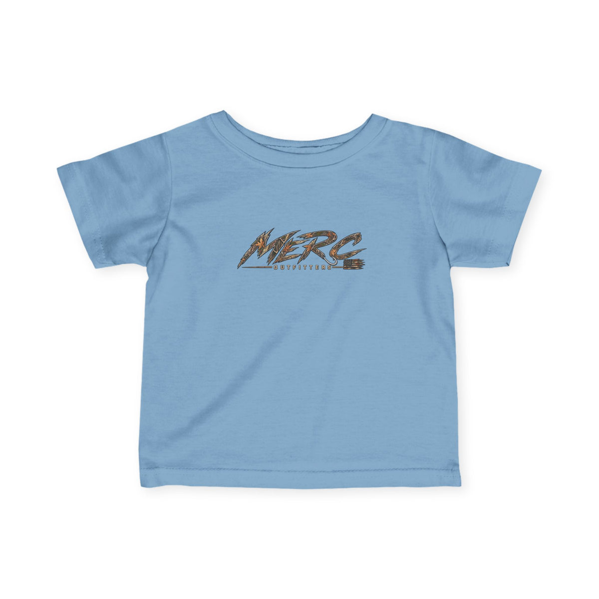Merc Outfitters Infant Tee — Cute Brushed-Text Logo Baby T-Shirt