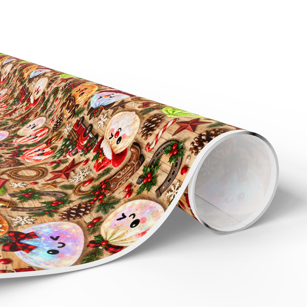 Christmas Gingerbread Pattern Wrapping Paper Roll — Festive Holiday Gift Wrap