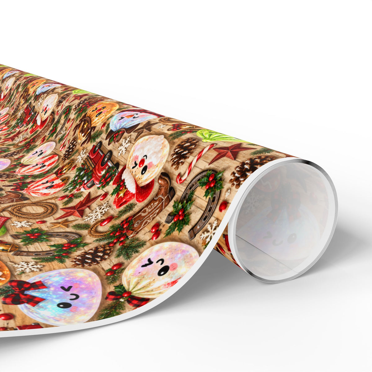 Christmas Gingerbread Pattern Wrapping Paper Roll — Festive Holiday Gift Wrap