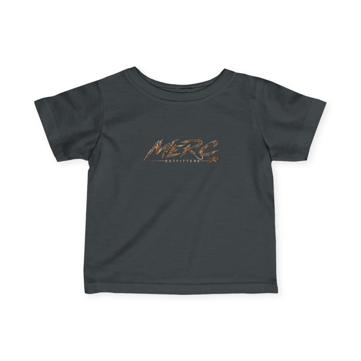 Merc Outfitters Infant Tee — Cute Brushed-Text Logo Baby T-Shirt