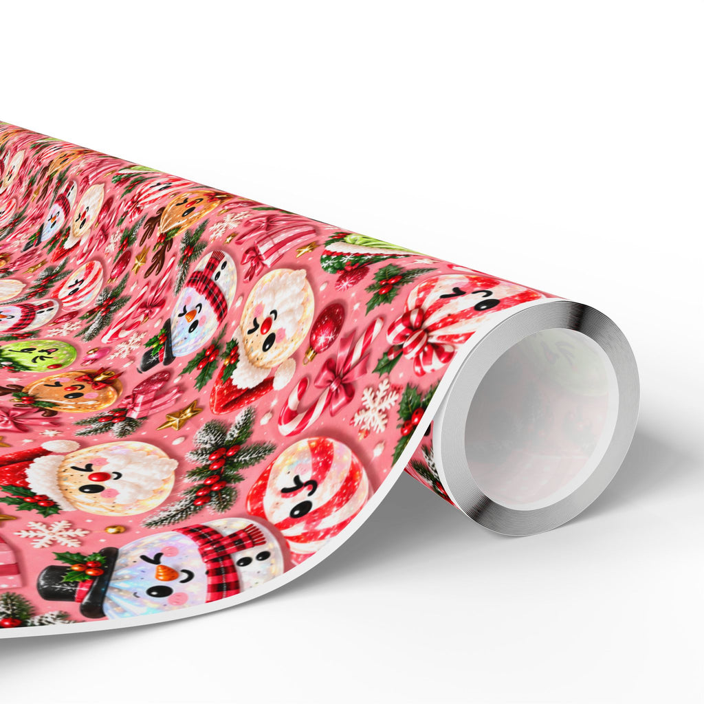 Christmas Dumpling Squishy Pink Wrapping Papers