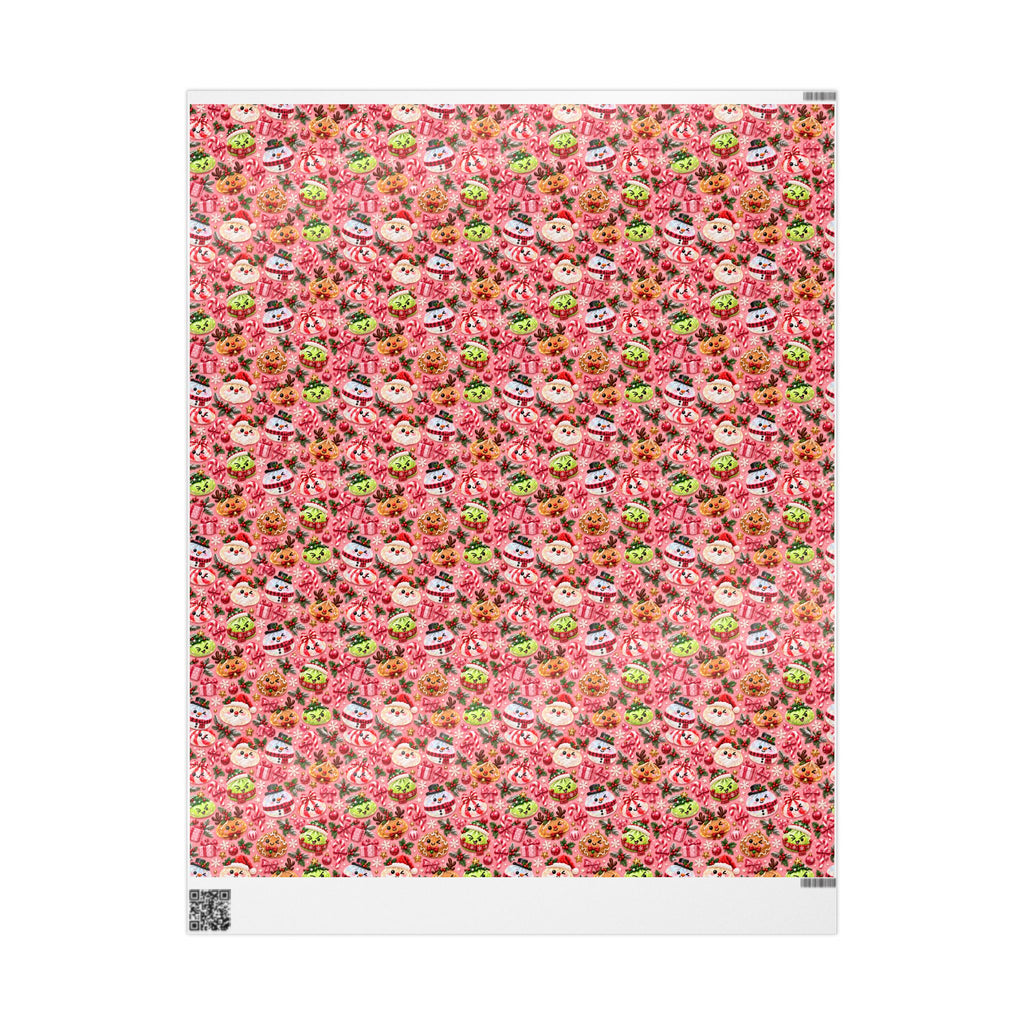 Christmas Dumpling Squishy Pink Wrapping Papers