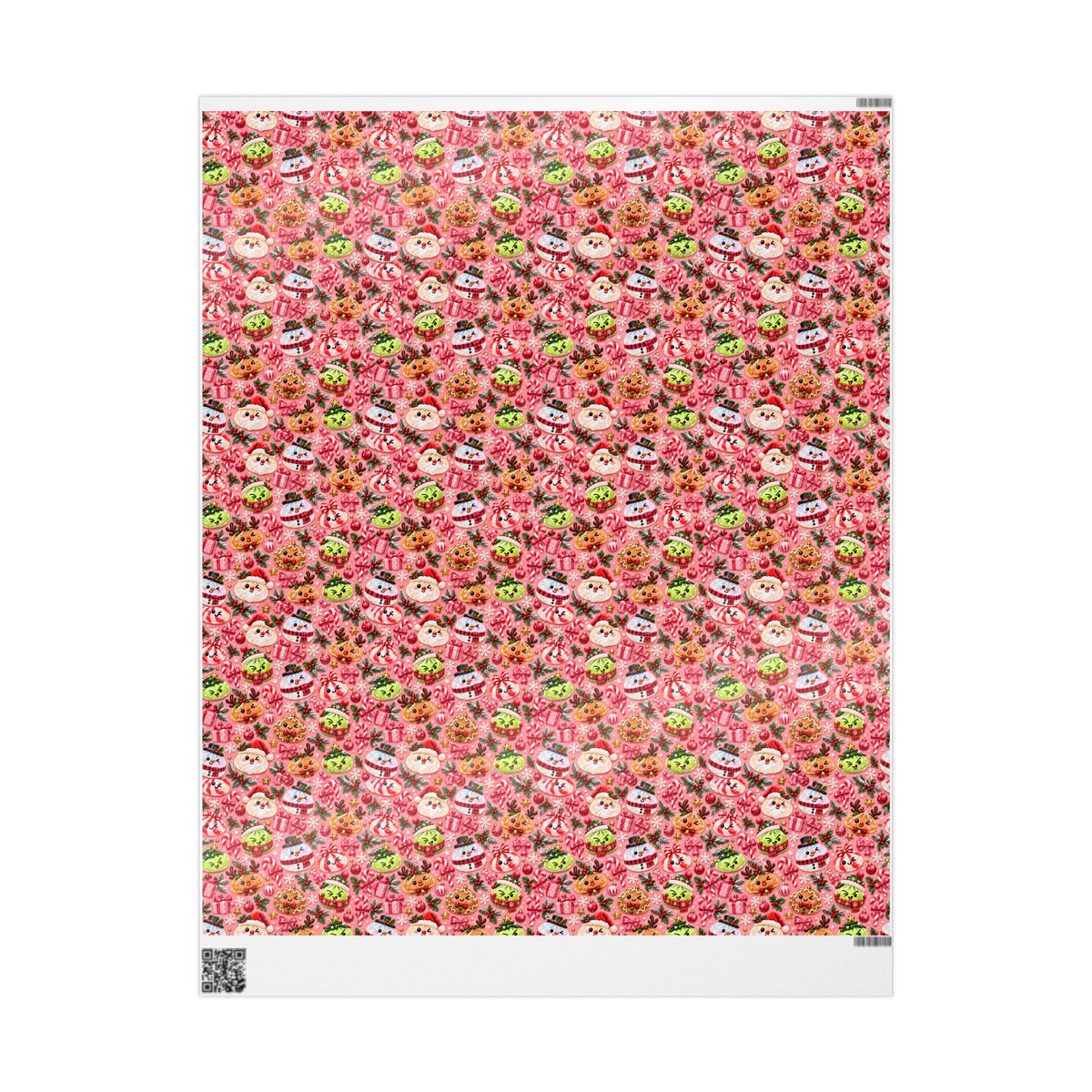 Christmas Dumpling Squishy Pink Wrapping Papers