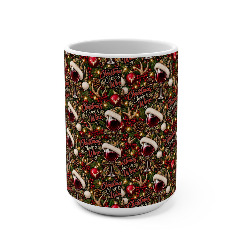 Christmas Cheer & Wine 15oz Mug