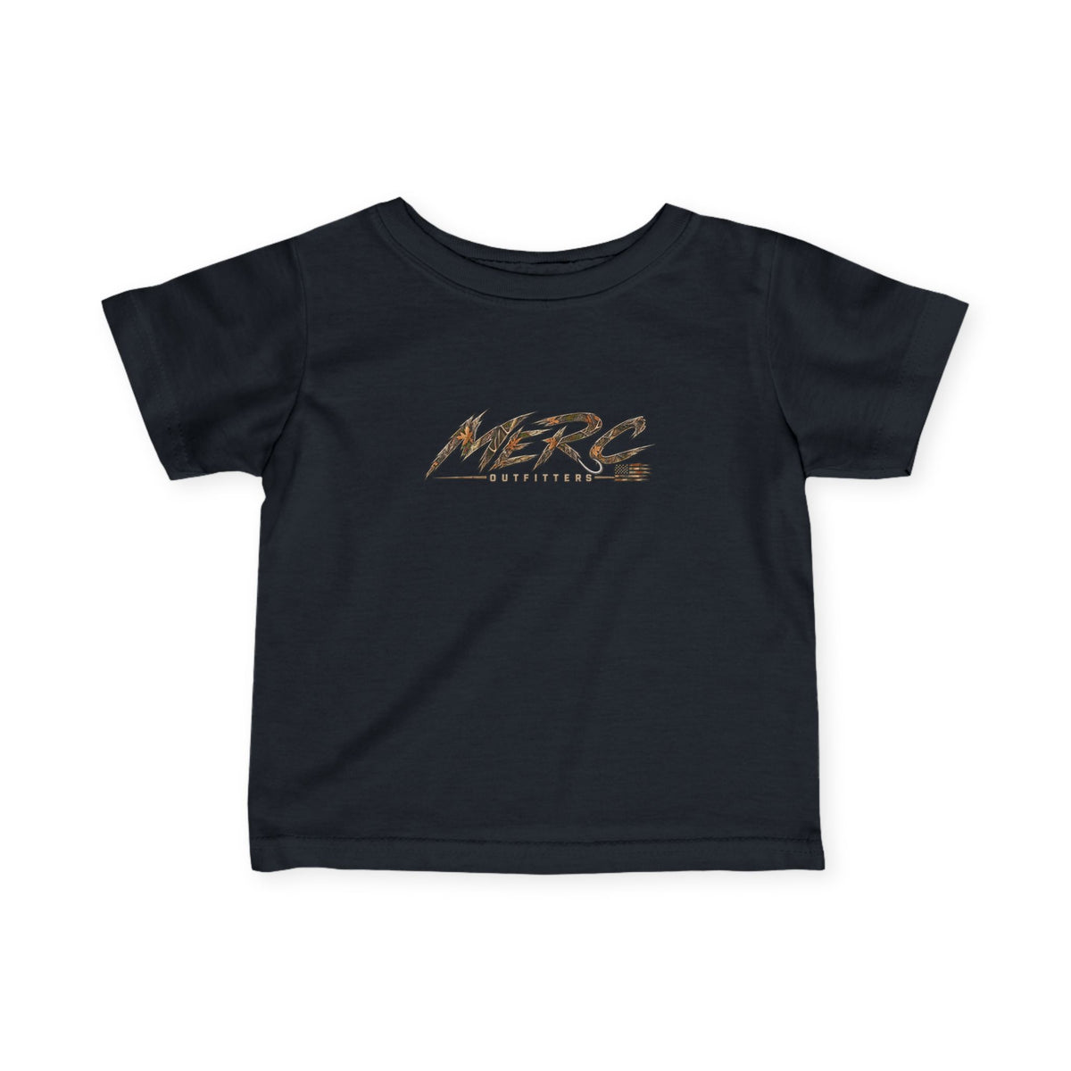 Merc Outfitters Infant Tee — Cute Brushed-Text Logo Baby T-Shirt