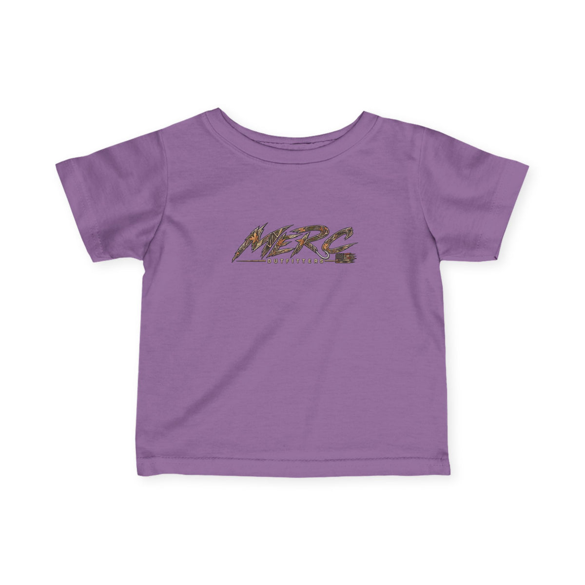 Merc Outfitters Infant Tee — Cute Brushed-Text Logo Baby T-Shirt