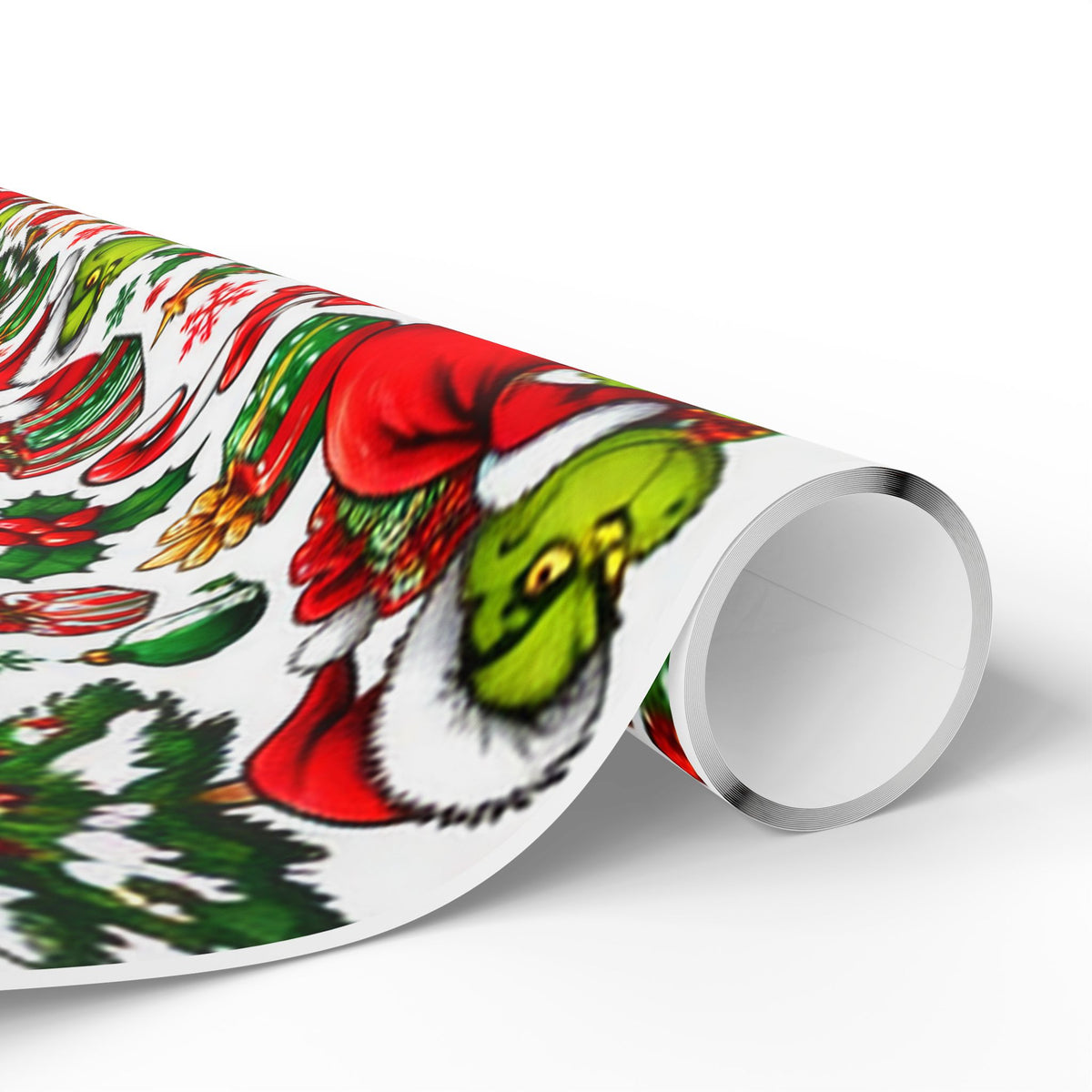Green & Hairy Christmas Pattern Wrapping Paper Roll