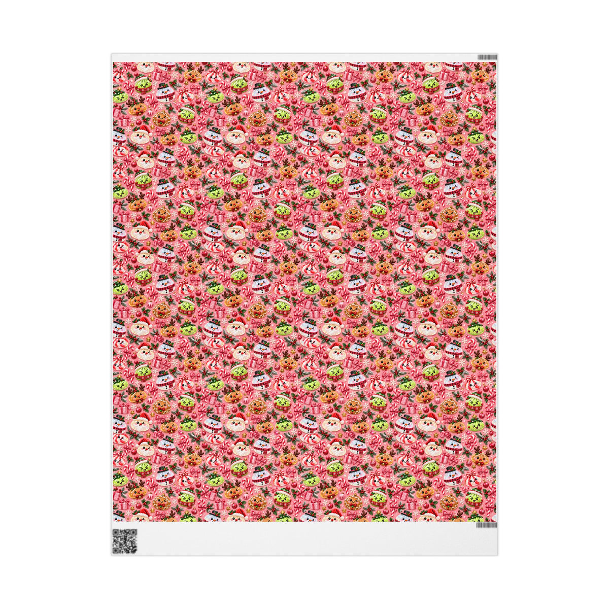 Christmas Dumpling Squishy Pink Wrapping Papers