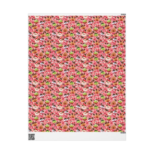 Christmas Dumpling Squishy Pink Wrapping Papers