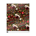 Christmas WINE and CAMO Wrapping Paper Roll