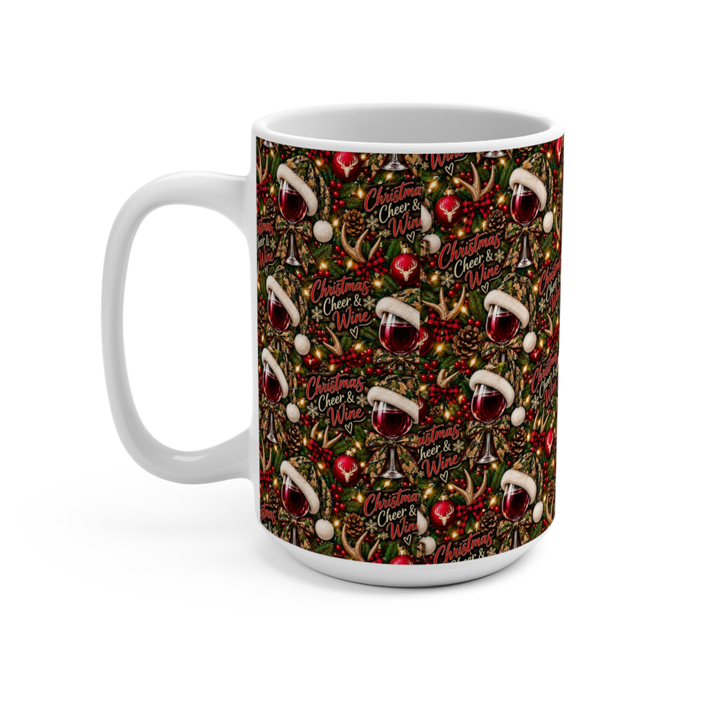 Christmas Cheer & Wine 15oz Mug