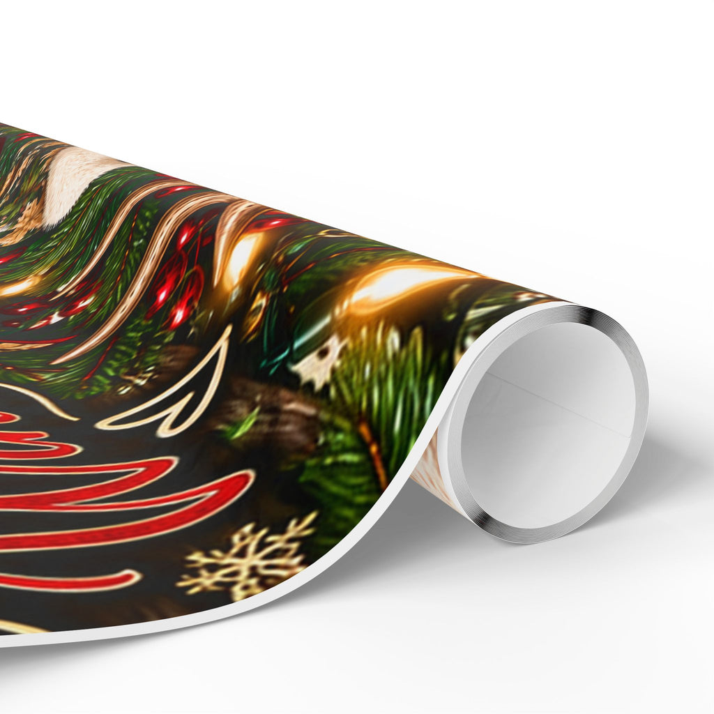 Christmas WINE and CAMO Wrapping Paper Roll