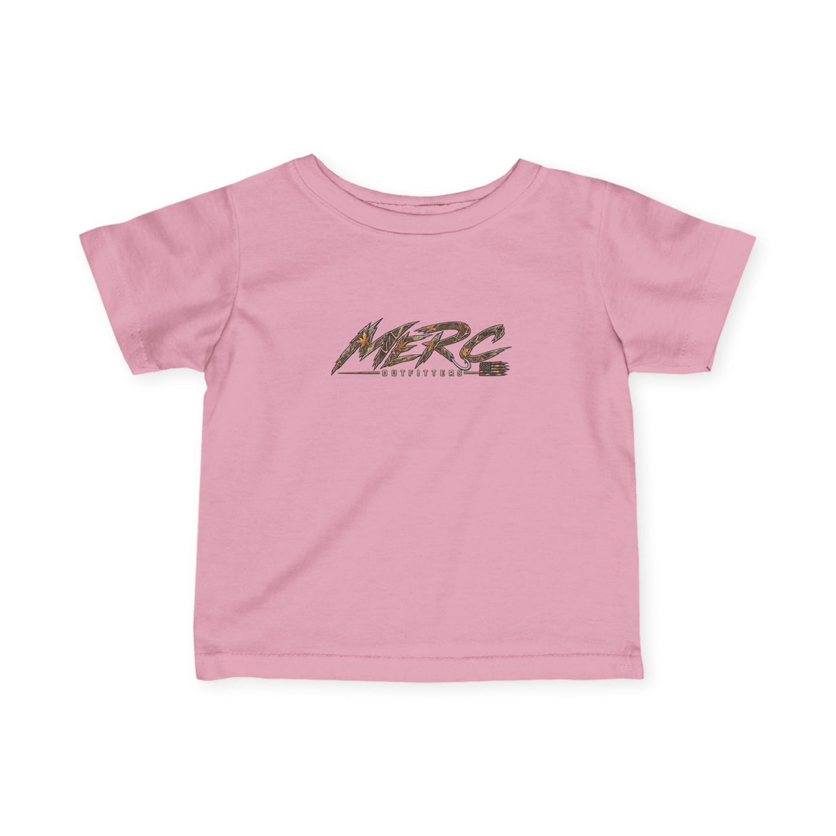 Merc Outfitters Infant Tee — Cute Brushed-Text Logo Baby T-Shirt
