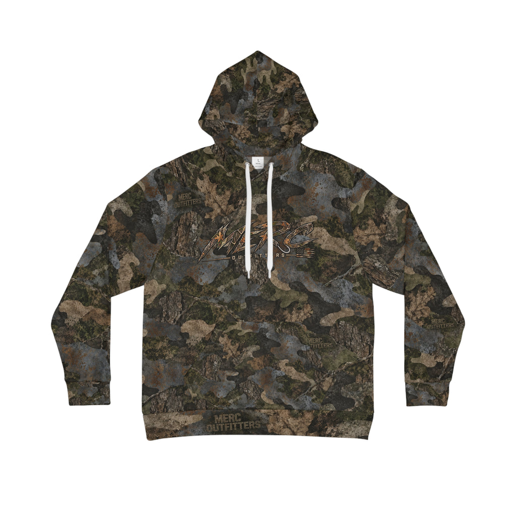 Realistic Woodland Camo Hoodie Sweatshirt