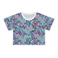 Blue Purple Camo Crop Tee