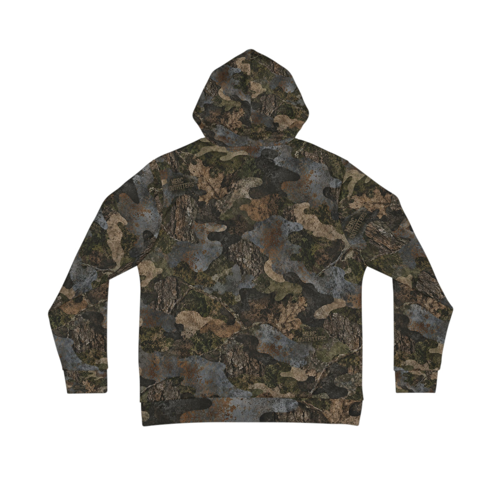 Realistic Woodland Camo Hoodie Sweatshirt