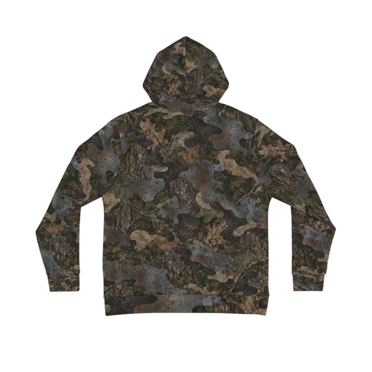Realistic Woodland Camo Hoodie Sweatshirt