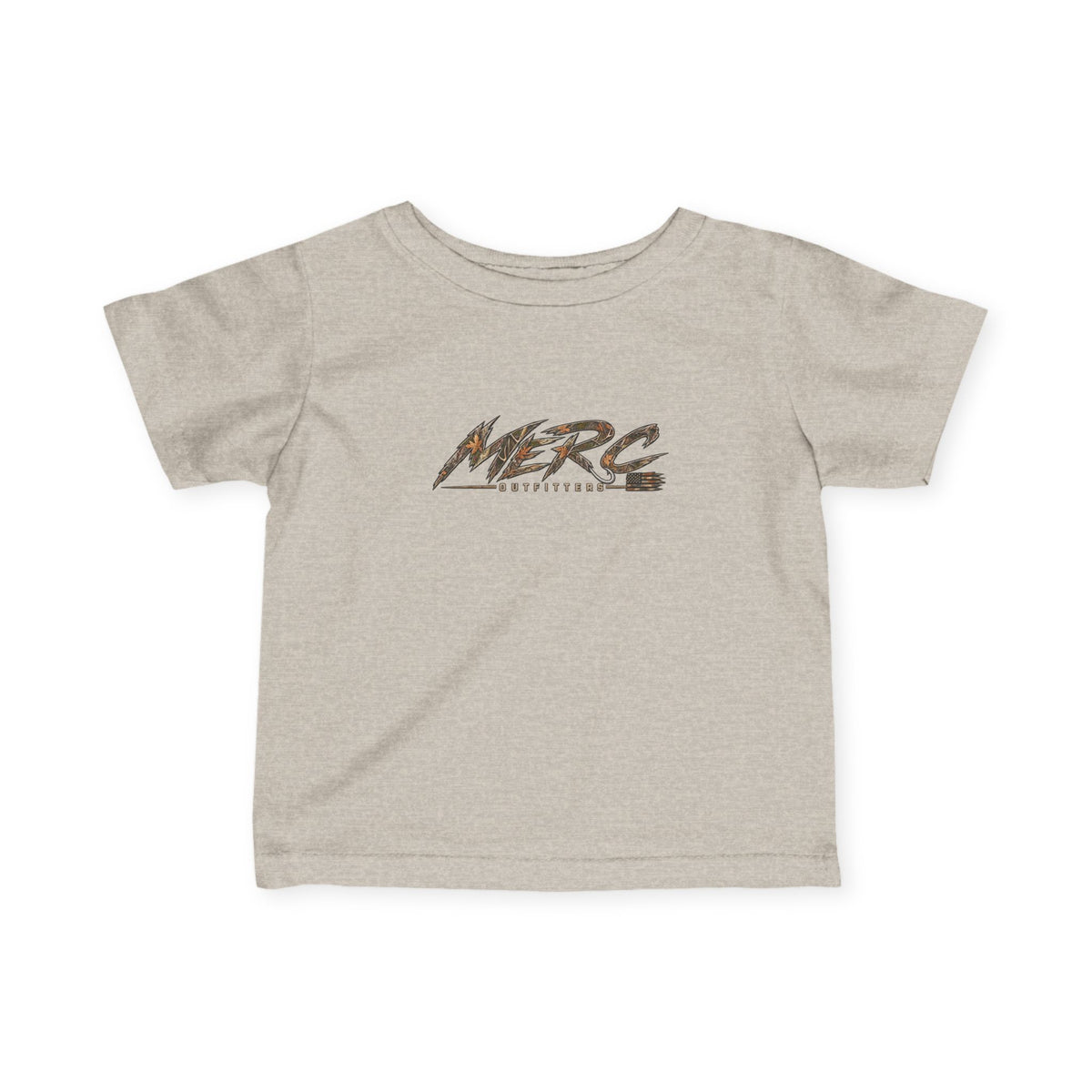 Merc Outfitters Infant Tee — Cute Brushed-Text Logo Baby T-Shirt