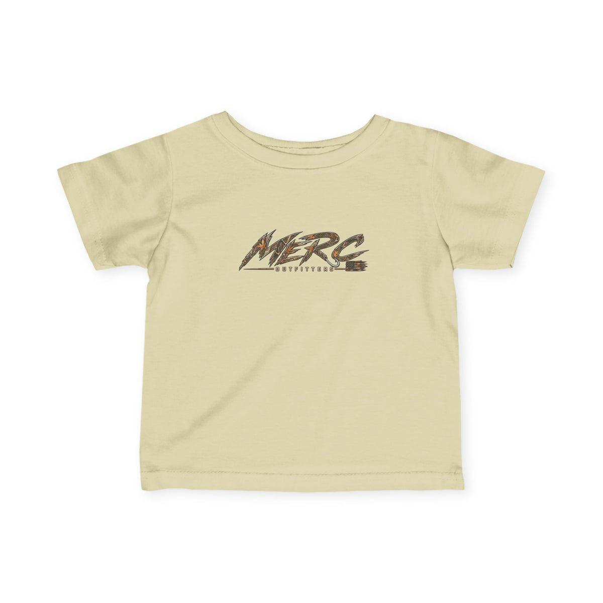 Merc Outfitters Infant Tee — Cute Brushed-Text Logo Baby T-Shirt