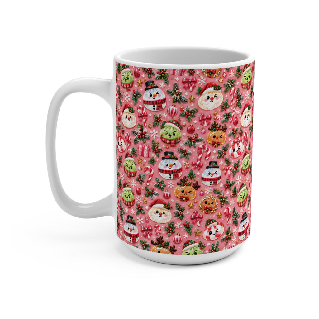 SQUISHY Christmas  15oz Mug — Cute Holiday Squishy Characters
