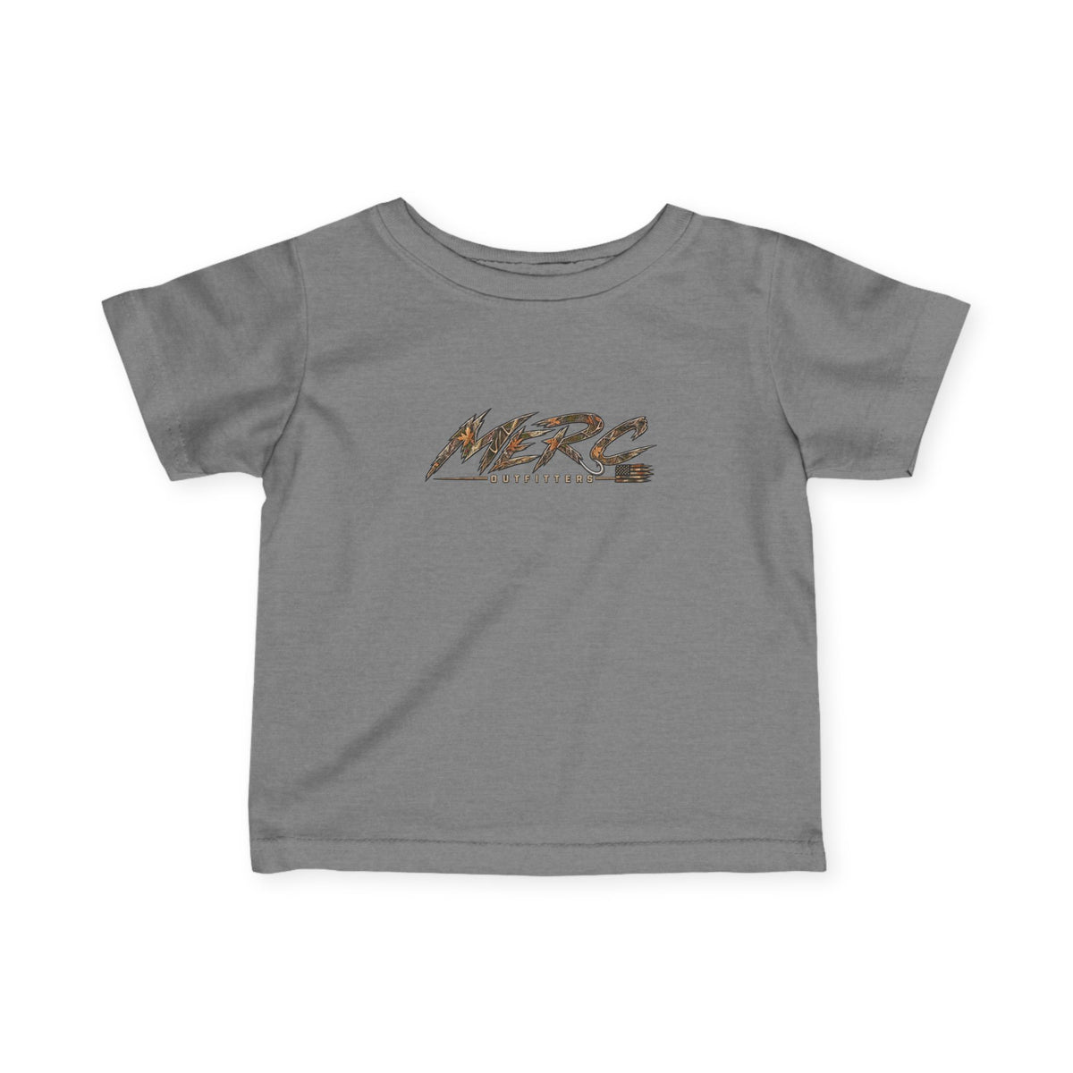 Merc Outfitters Infant Tee — Cute Brushed-Text Logo Baby T-Shirt
