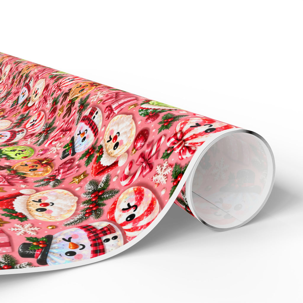 Christmas Dumpling Squishy Pink Wrapping Papers