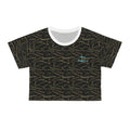 Olive Camo Crop Tee