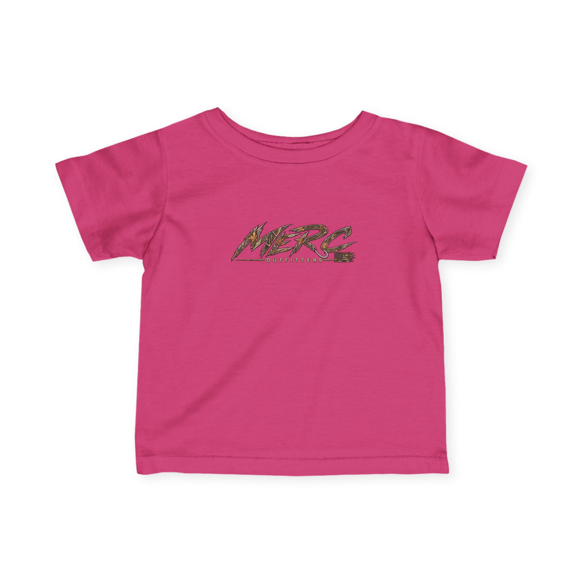 Merc Outfitters Infant Tee — Cute Brushed-Text Logo Baby T-Shirt