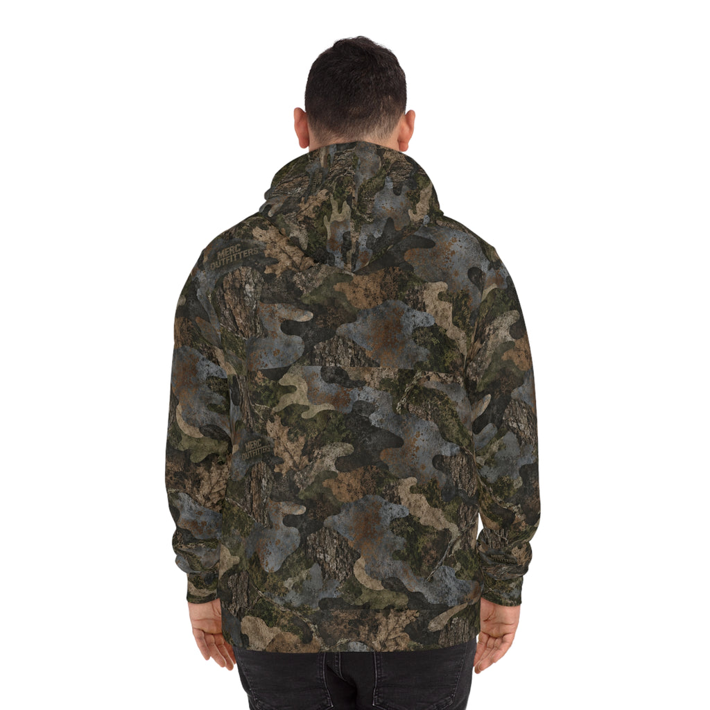 Unisex Pink Retro Script Camo Hoodie