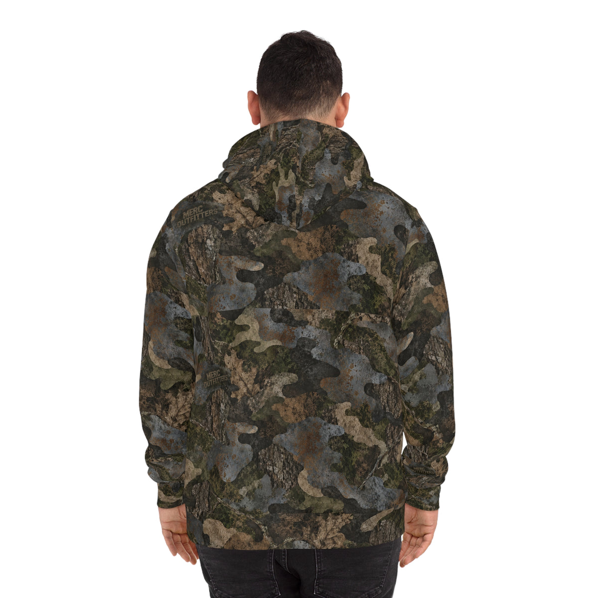 Unisex Pink Retro Script Camo Hoodie