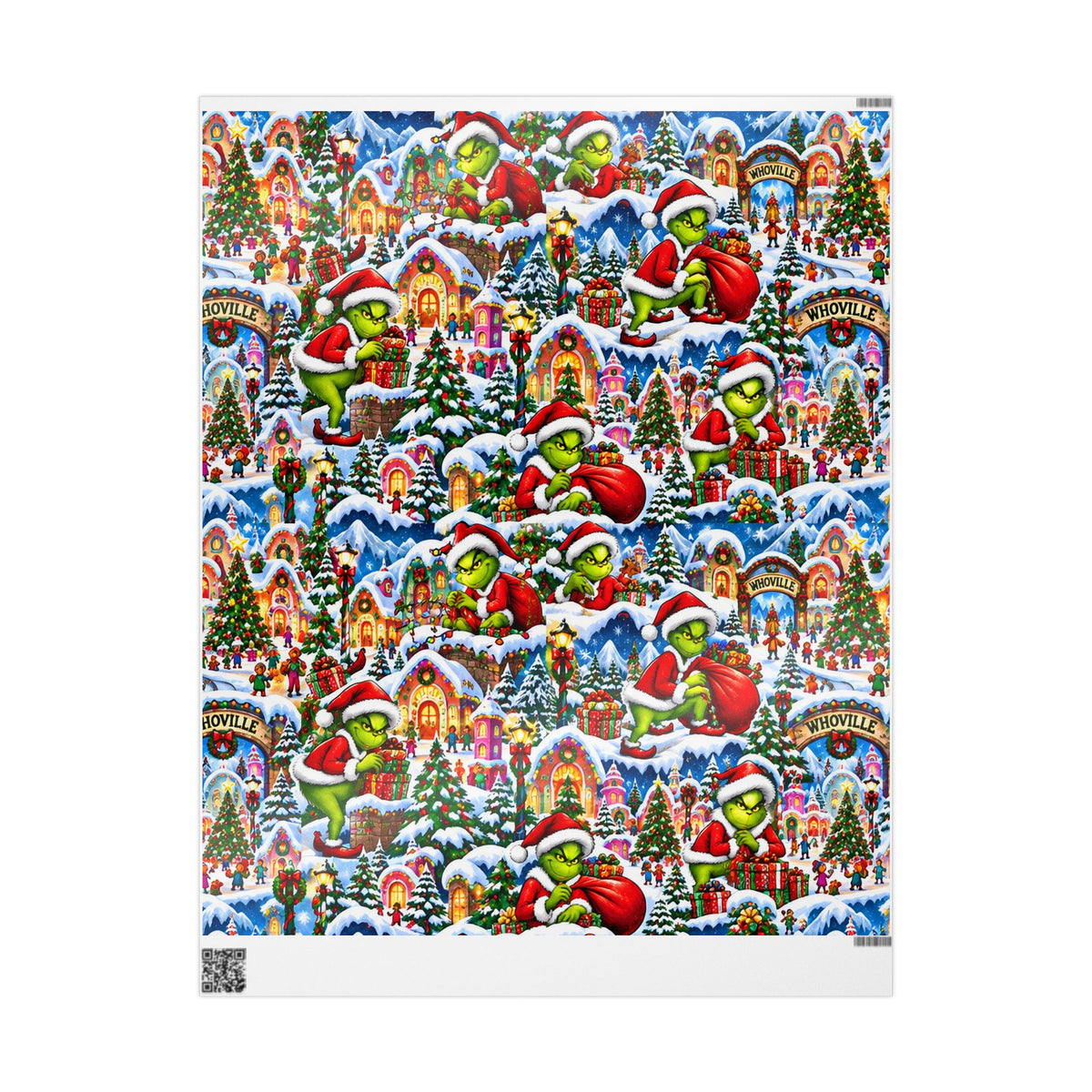 Green & Hairy Whooville Wrapping Paper Roll