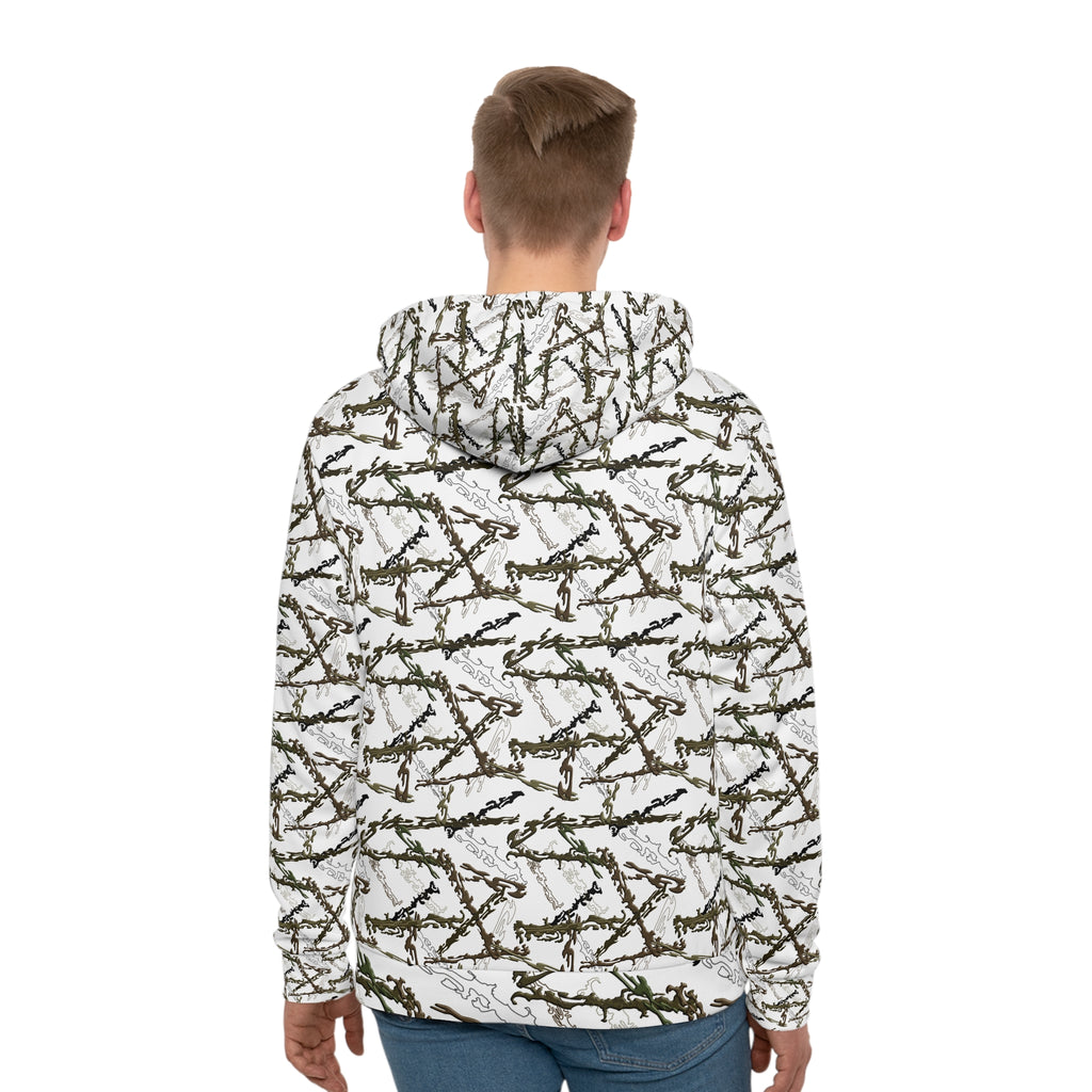 White (Hand Drawn) Camo Sweatshirt