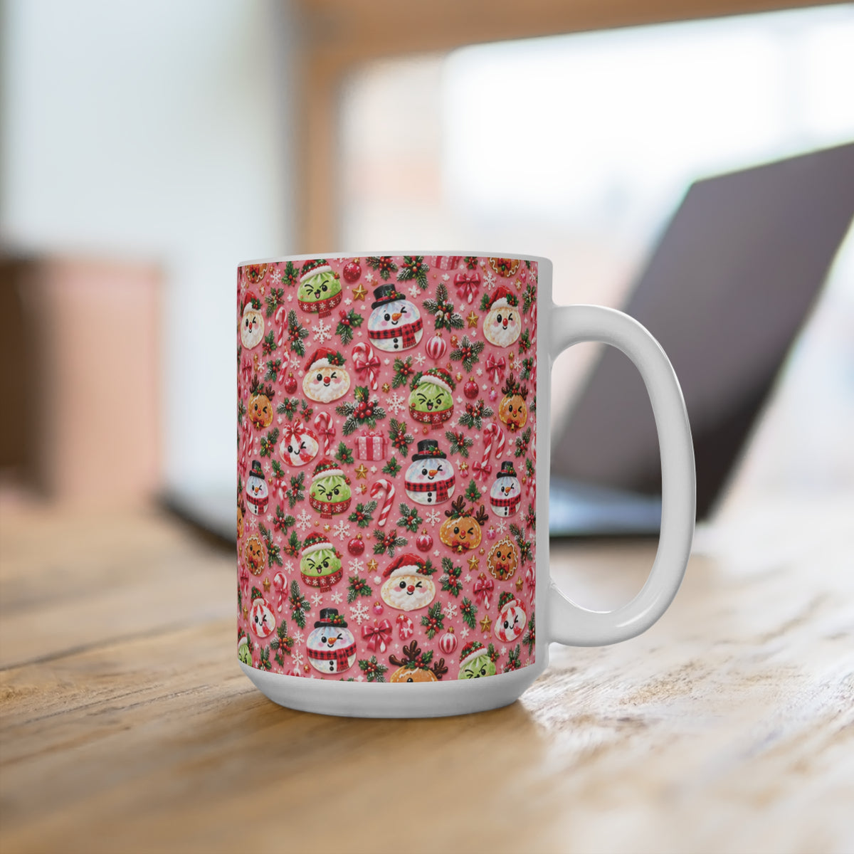 SQUISHY Christmas  15oz Mug — Cute Holiday Squishy Characters