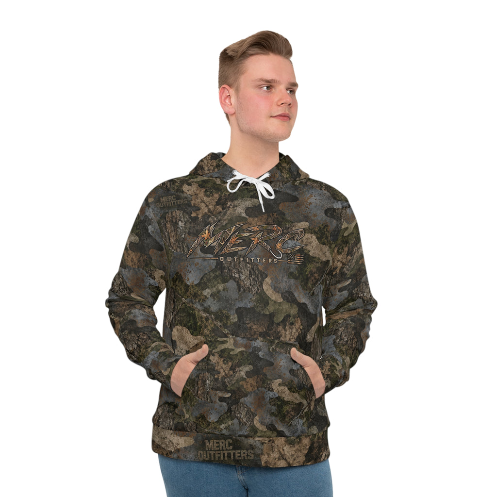Realistic Woodland Camo Hoodie Sweatshirt